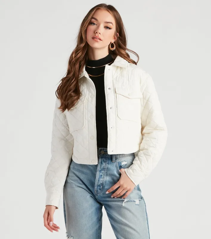 Stylish In The Chill Puffer Jacket sold by Windsor