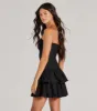 Lovely Arrival Strapless Ruffled Skater Dress sold by Windsor