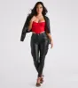 CLEARANCE - Casually Elevated Faux Leather Cargo Pants sold by Windsor