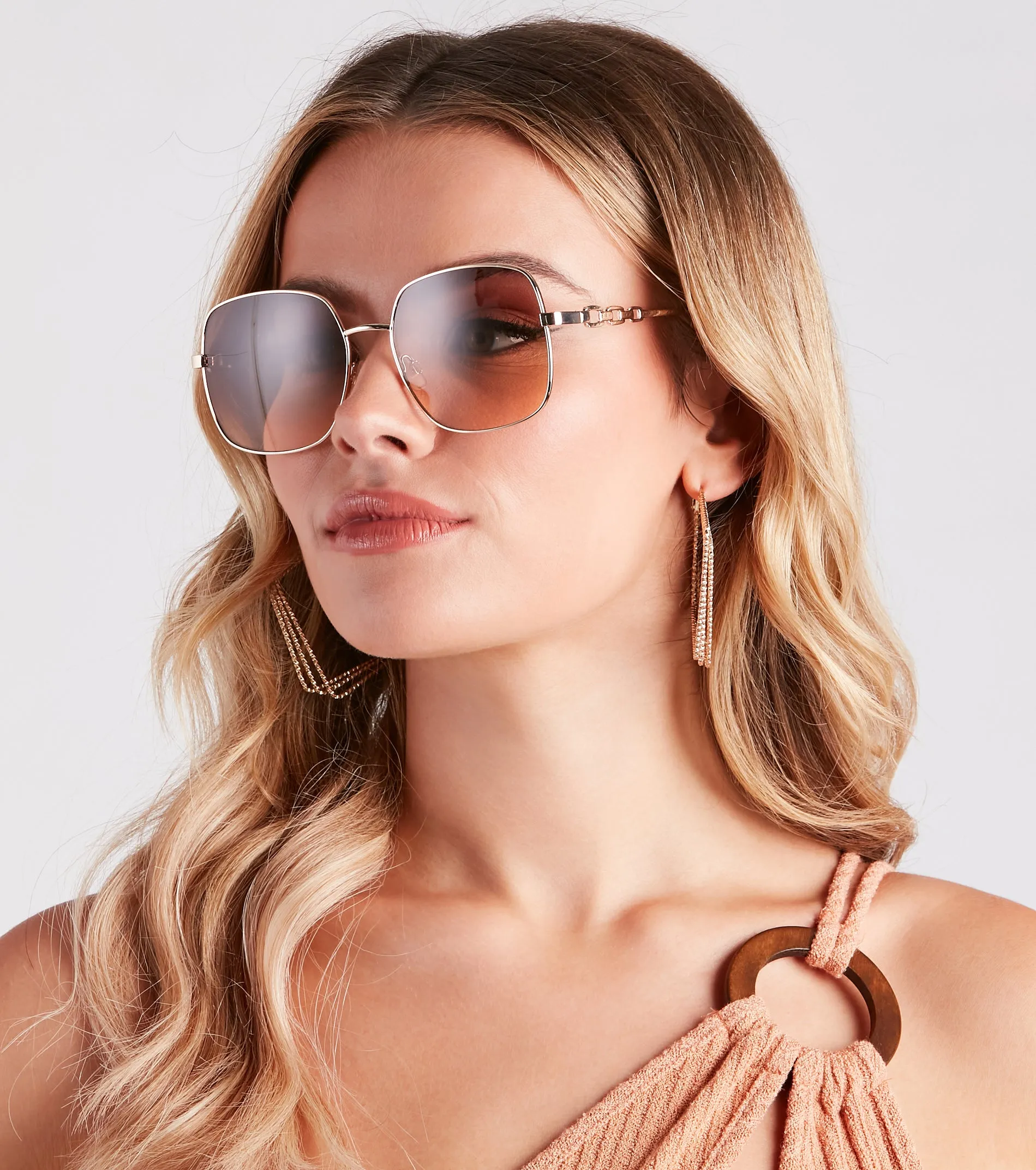 Trendsetting Vibes Oversized Square Sunglasses sold by Windsor
