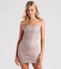 Marcy Glitter Bow Mini Party Dress sold by Windsor