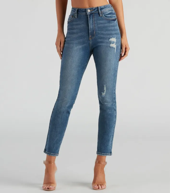 Taylor High Rise Skinny Ankle Jeans By Windsor Denim sold by Windsor