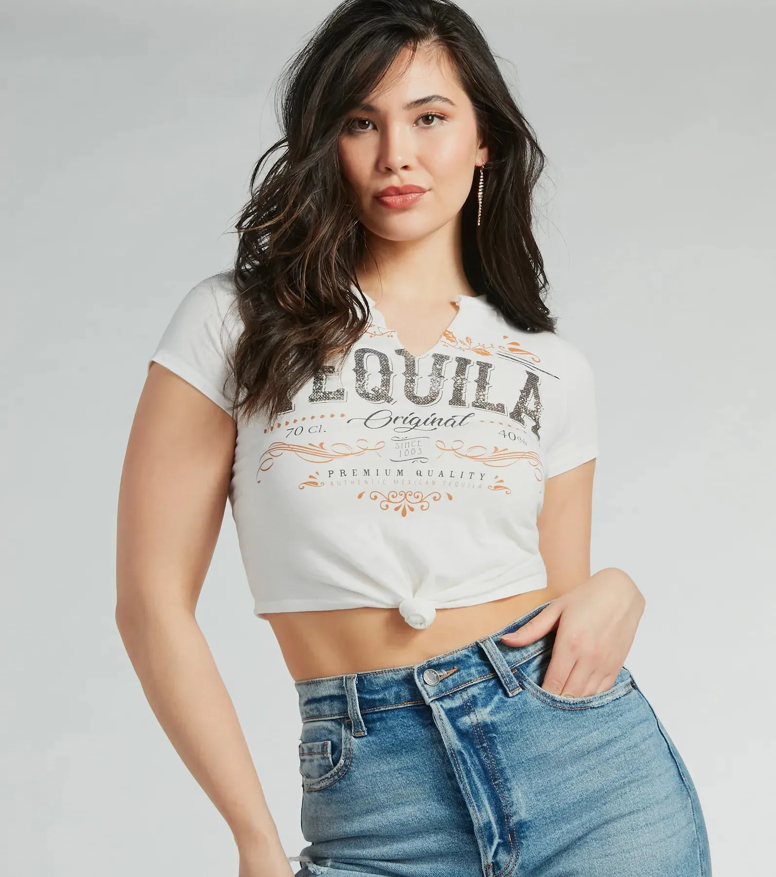 OG Tequila Crop Graphic Tee sold by Windsor
