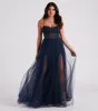 Hailey Lace Bustier Tulle Formal Dress sold by Windsor