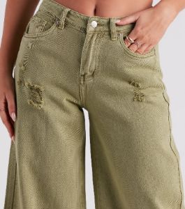 Good Angle Mid Rise Wide-Leg Denim Jeans sold by Windsor