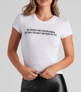 Girl Power Graphic Jersey Tee sold by Windsor