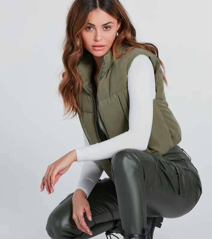Aspen Bound Brushed Twill Puffer Vest sold by Windsor