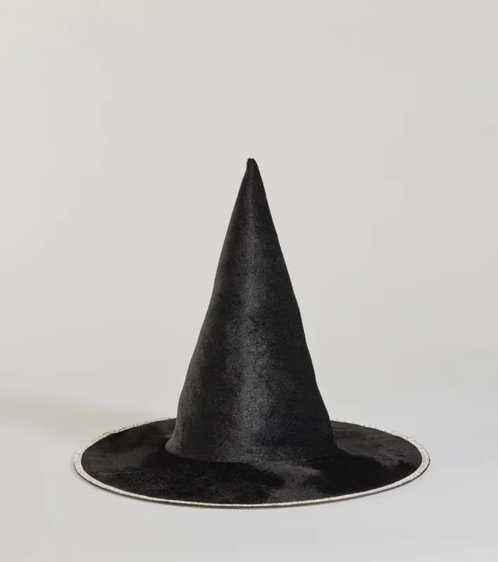Hexed Beauty Velvet Rhinestone Witch Hat sold by Windsor