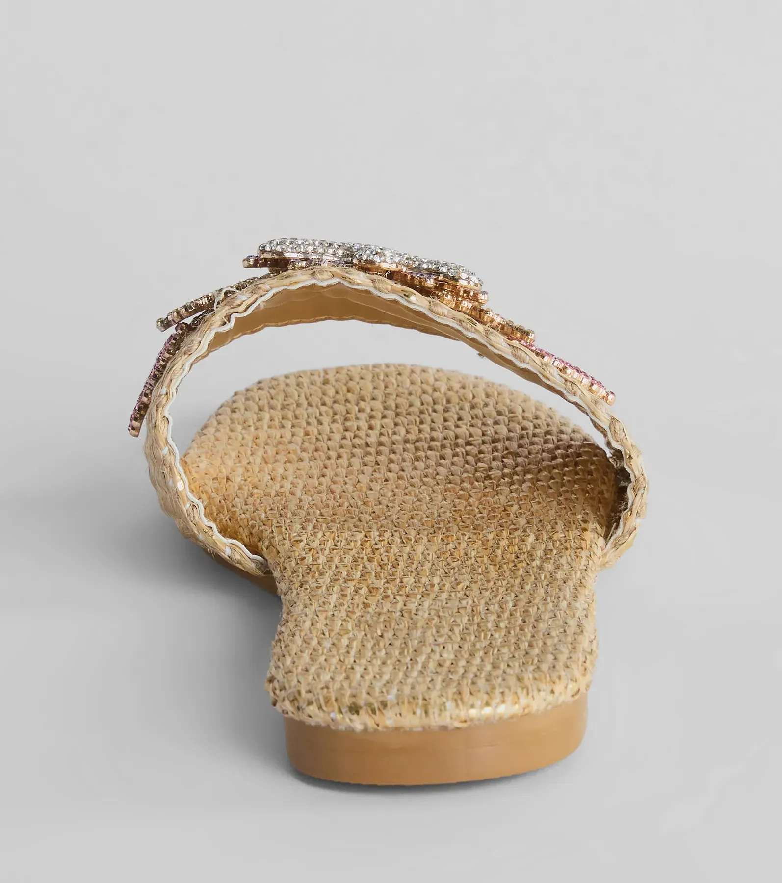 Wish On A Rhinestone Starfish Straw Flat Sandals sold by Windsor product image thumbnail 4