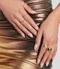 Glitzy Details Five-Pack Rhinestone Ring Set sold by Windsor