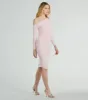 Dinner Date Off-The-Shoulder Long Sleeve Midi Dress sold by Windsor