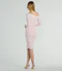 Dinner Date Off-The-Shoulder Long Sleeve Midi Dress sold by Windsor