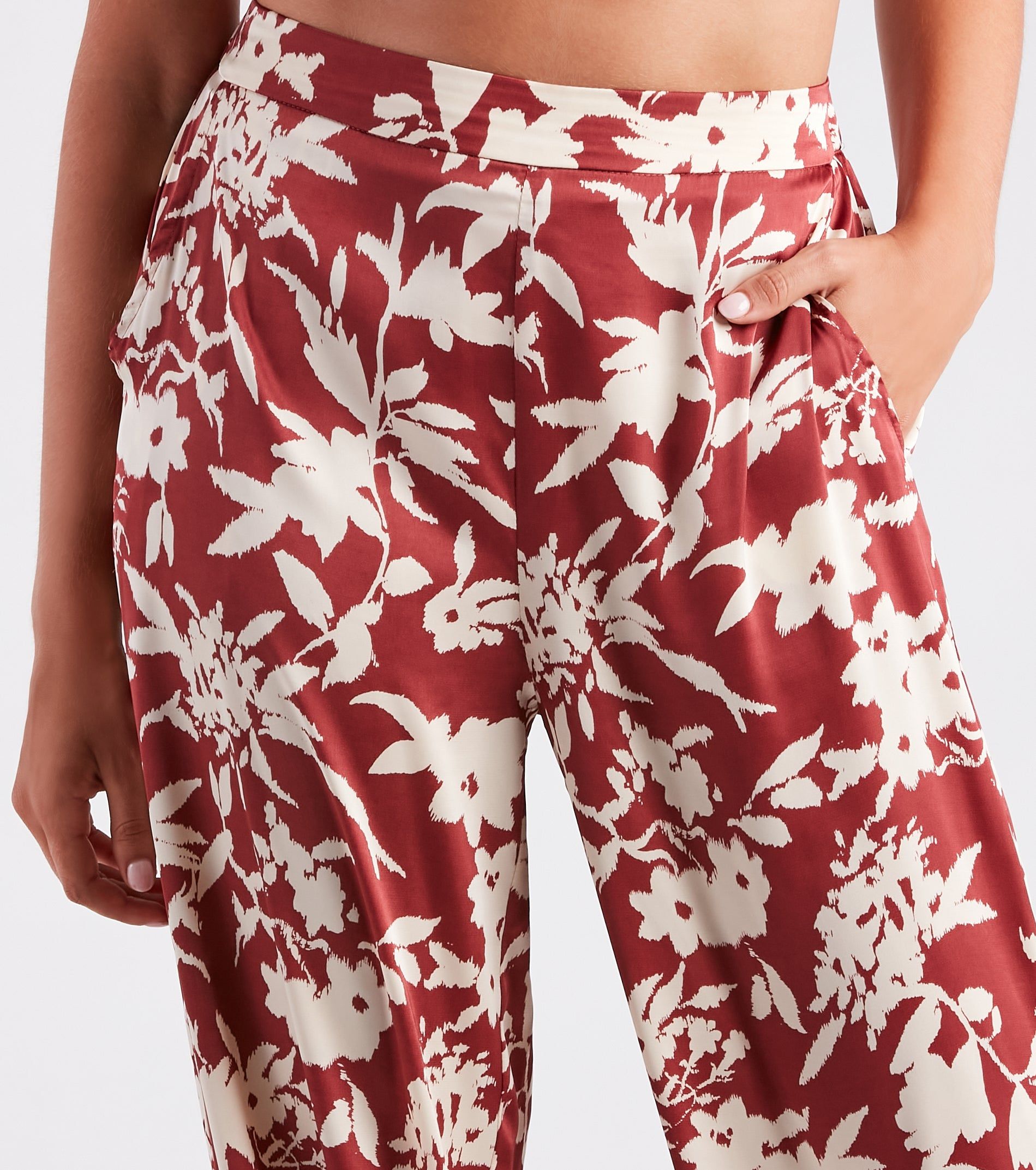 Major Muse Floral Satin Pants sold by Windsor product image thumbnail 4