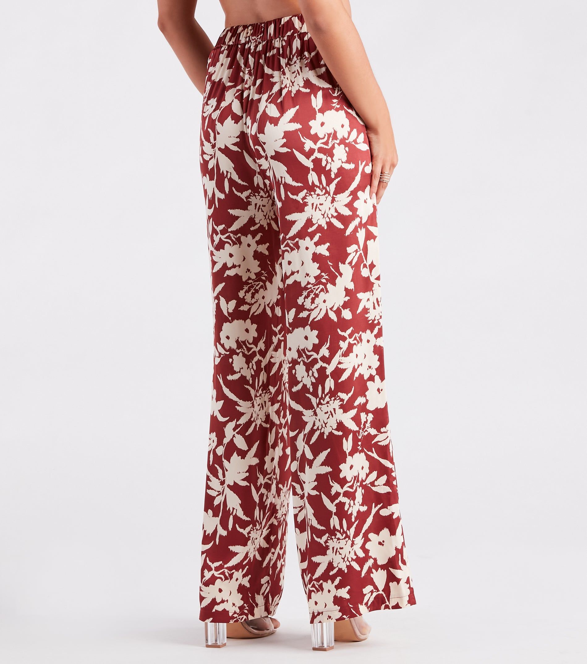 Major Muse Floral Satin Pants sold by Windsor product image thumbnail 3