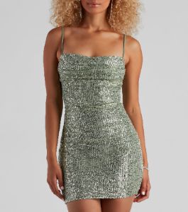 Glisten And Glow Sequin Mini Dress sold by Windsor