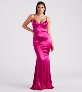 Penny Satin A-Line Formal Dress sold by Windsor