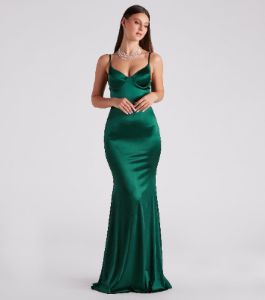Penny Satin A-Line Formal Dress sold by Windsor