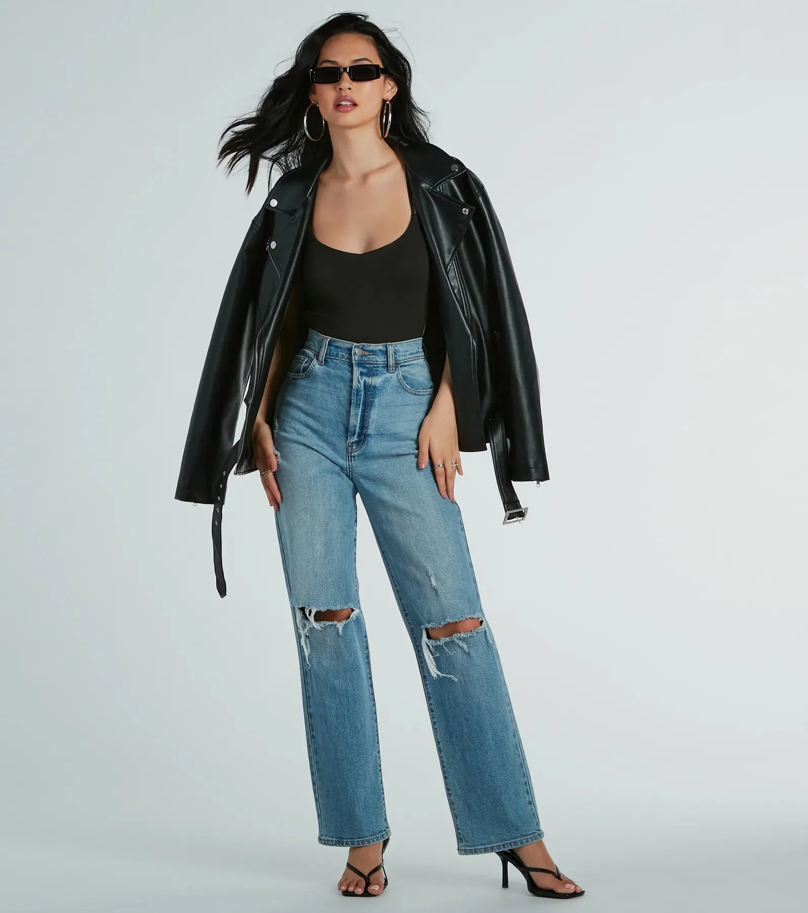 Night-Out Allure Strappy Back Knit Bodysuit sold by Windsor product image thumbnail 2