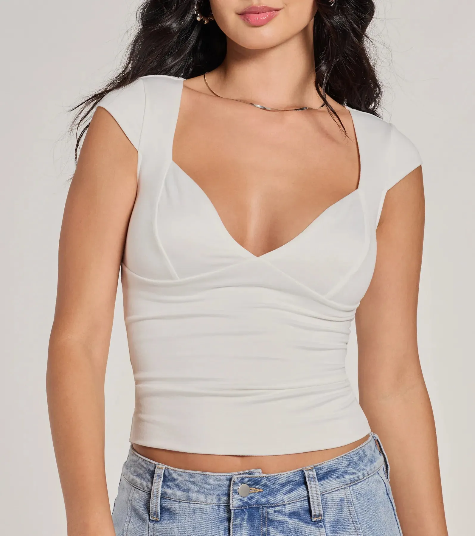 New Fave Cap Sleeve Mid-Length Knit Top sold by Windsor product image thumbnail 4