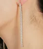 Pretty Pairing Rhinestone Linear Earrings sold by Windsor
