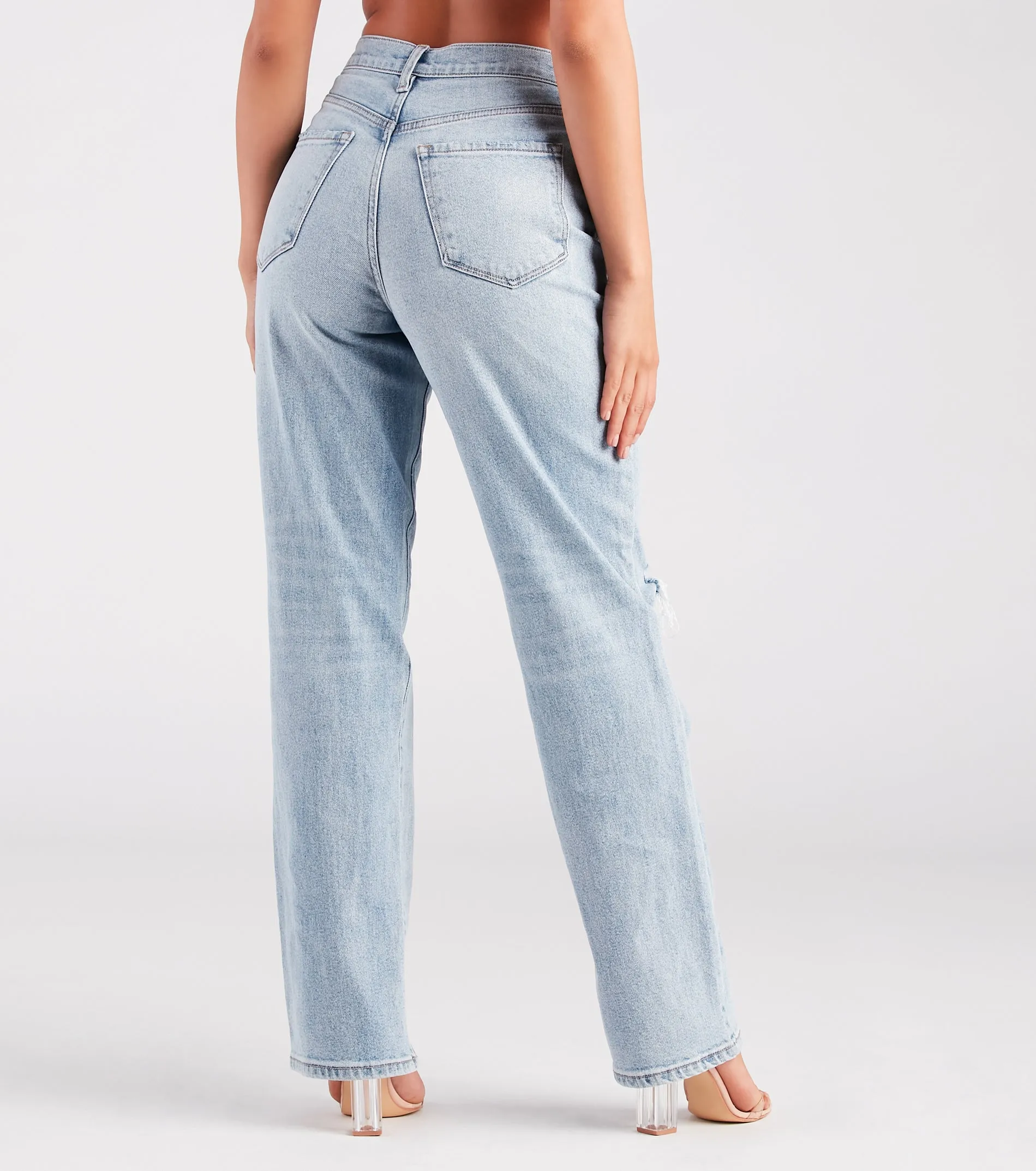 Total Mood High-Rise Boyfriend Denim Jeans sold by Windsor product image thumbnail 3