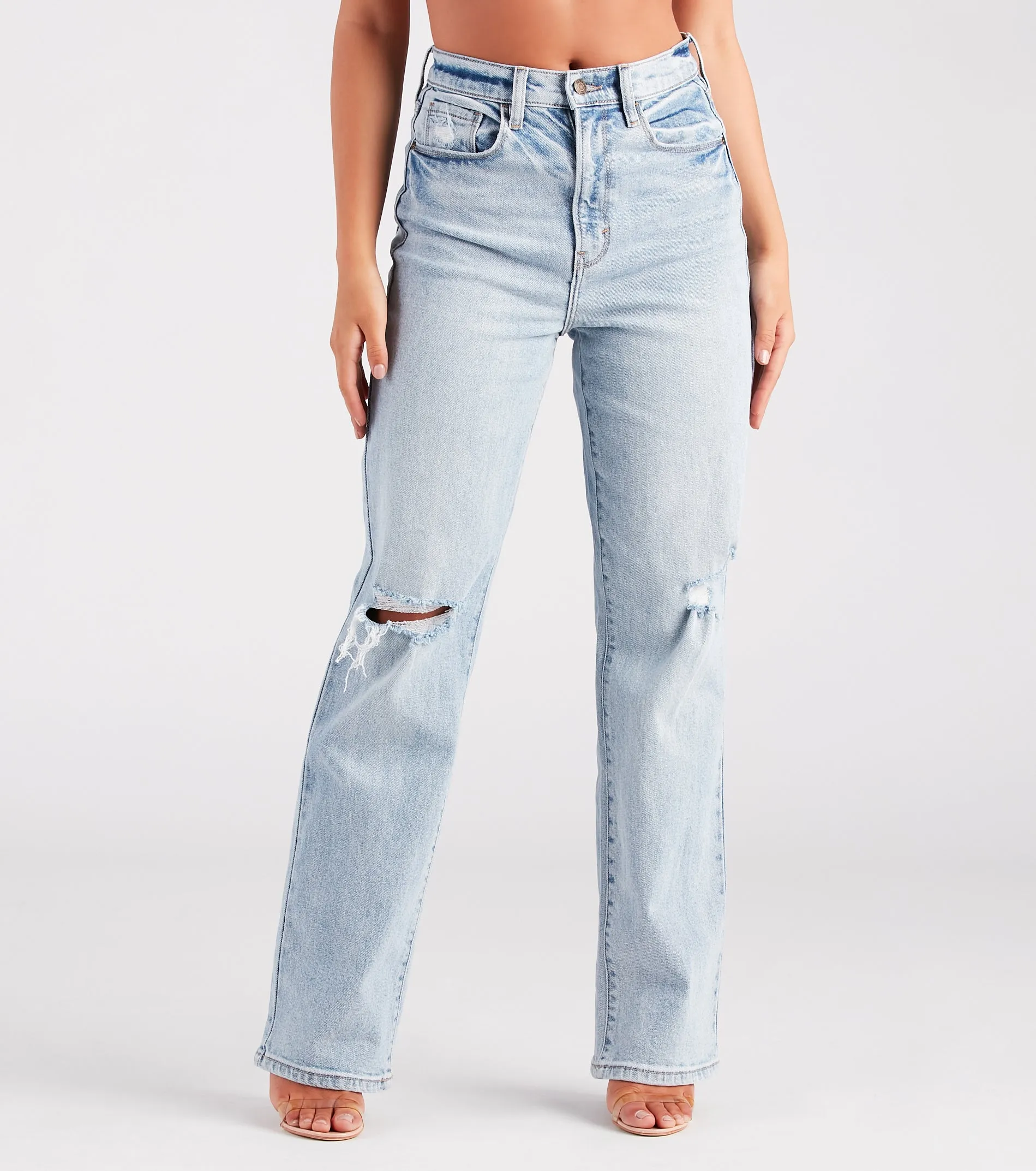 Total Mood High-Rise Boyfriend Denim Jeans sold by Windsor
