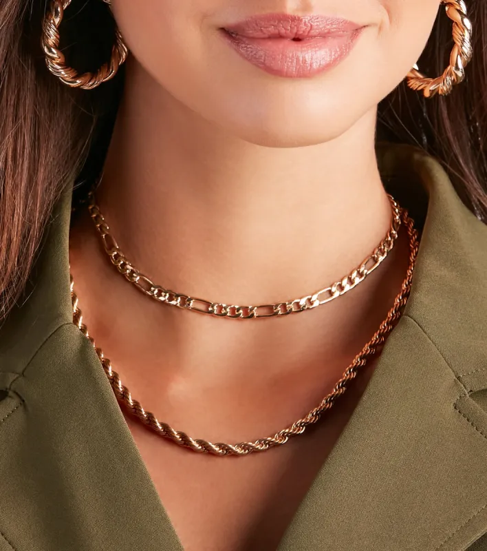 Chained With Style Layered Necklace sold by Windsor