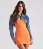 Sassy In Denim Crop Shrug Jacket sold by Windsor
