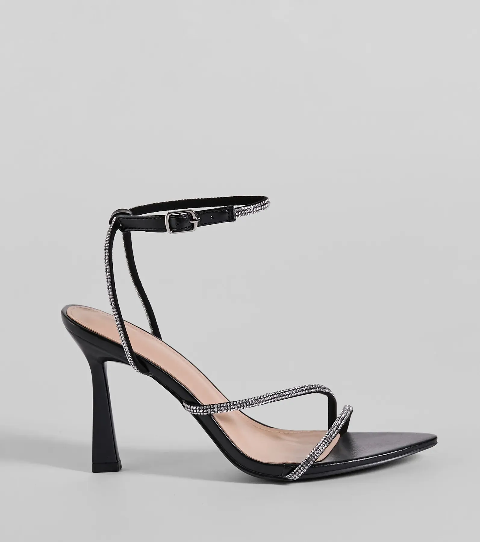 Glam Essential Pointed Toe Rhinestone Stiletto Heels sold by Windsor product image thumbnail 2