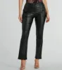 Of The Moment Straight-Leg Faux Leather Pants sold by Windsor
