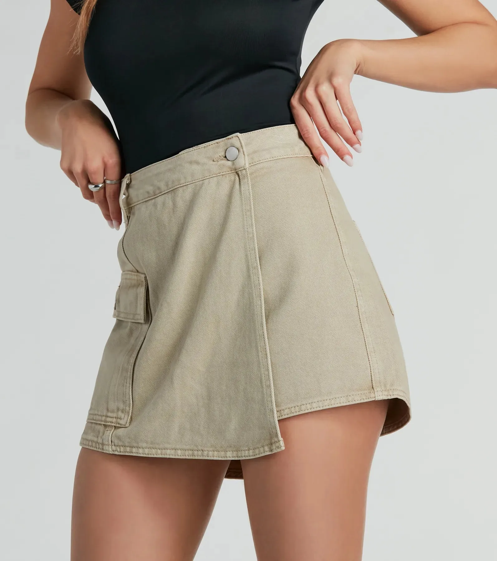 Top Notch Cargo Twill Mini Skort sold by Windsor product image thumbnail 2
