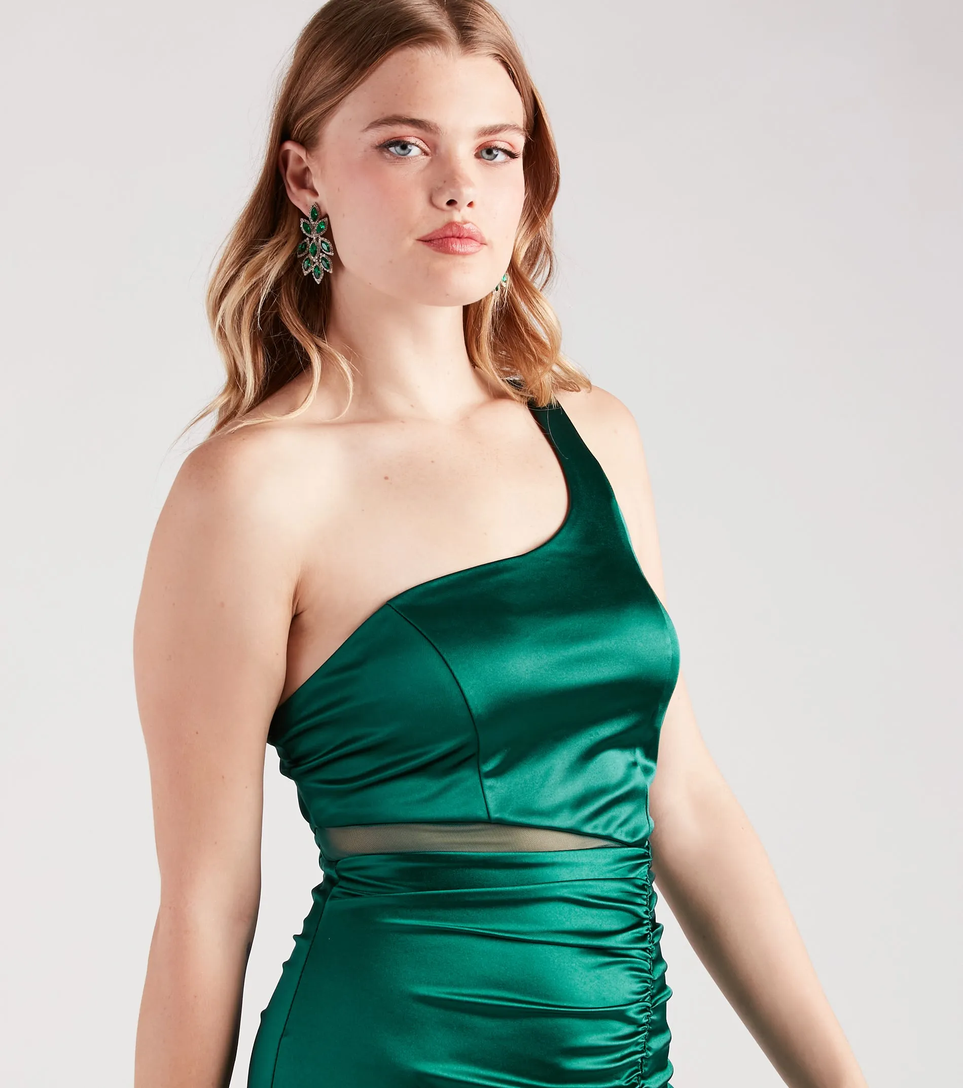 Endless Compliments Satin One-Shoulder Dress sold by Windsor product image thumbnail 4