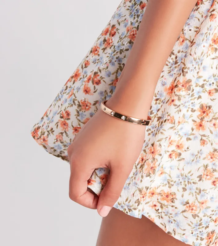 Sleek Glamour Rhinestone Bracelet sold by Windsor