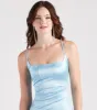 So Outstanding Satin Corset Seam Mini Dress sold by Windsor