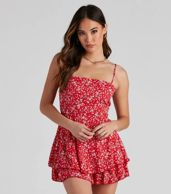Sweet Beauty Ditsy Floral Romper sold by Windsor