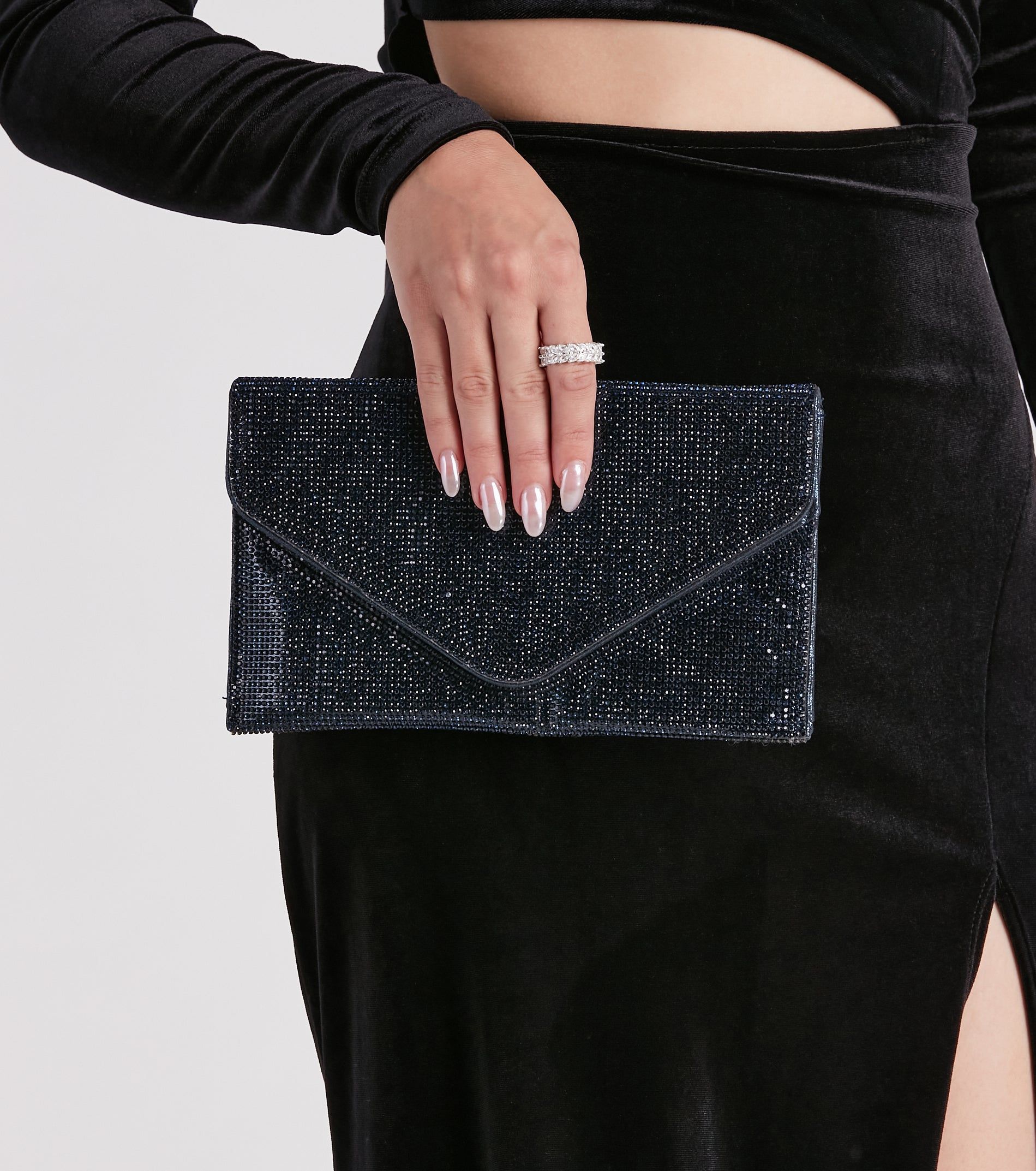 Chic Rhinestone Envelope Crossbody sold by Windsor product image thumbnail 2