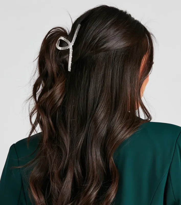 In The Loop Rhinestone Claw Clip sold by Windsor