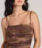 Artsy Charm Corset Abstract Bodycon Midi Dress sold by Windsor