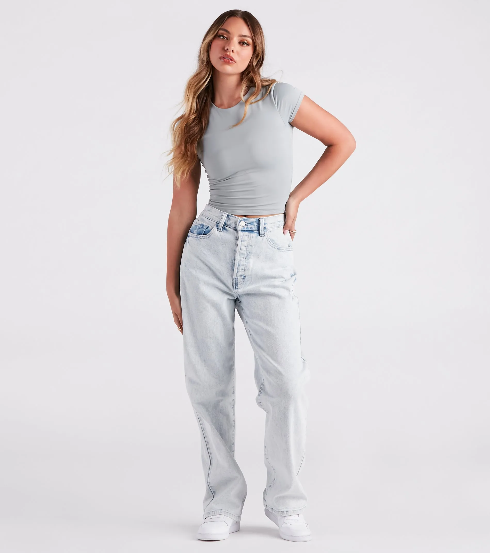 Such A Classic Smooth Knit Crop Top sold by Windsor product image thumbnail 3