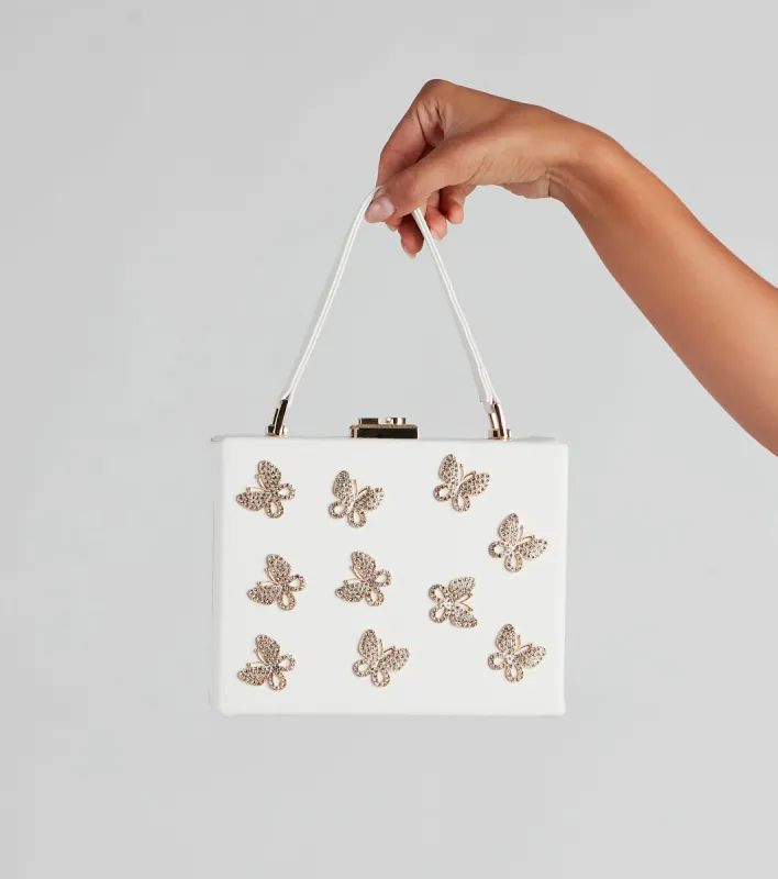 Wandering Butterfly Box Tote Bag sold by Windsor