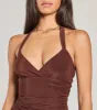 Sassy Style Ruched Knit Halter Skater Dress sold by Windsor