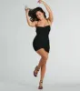 Mood Forever Mesh Lace-Up Mini Dress sold by Windsor