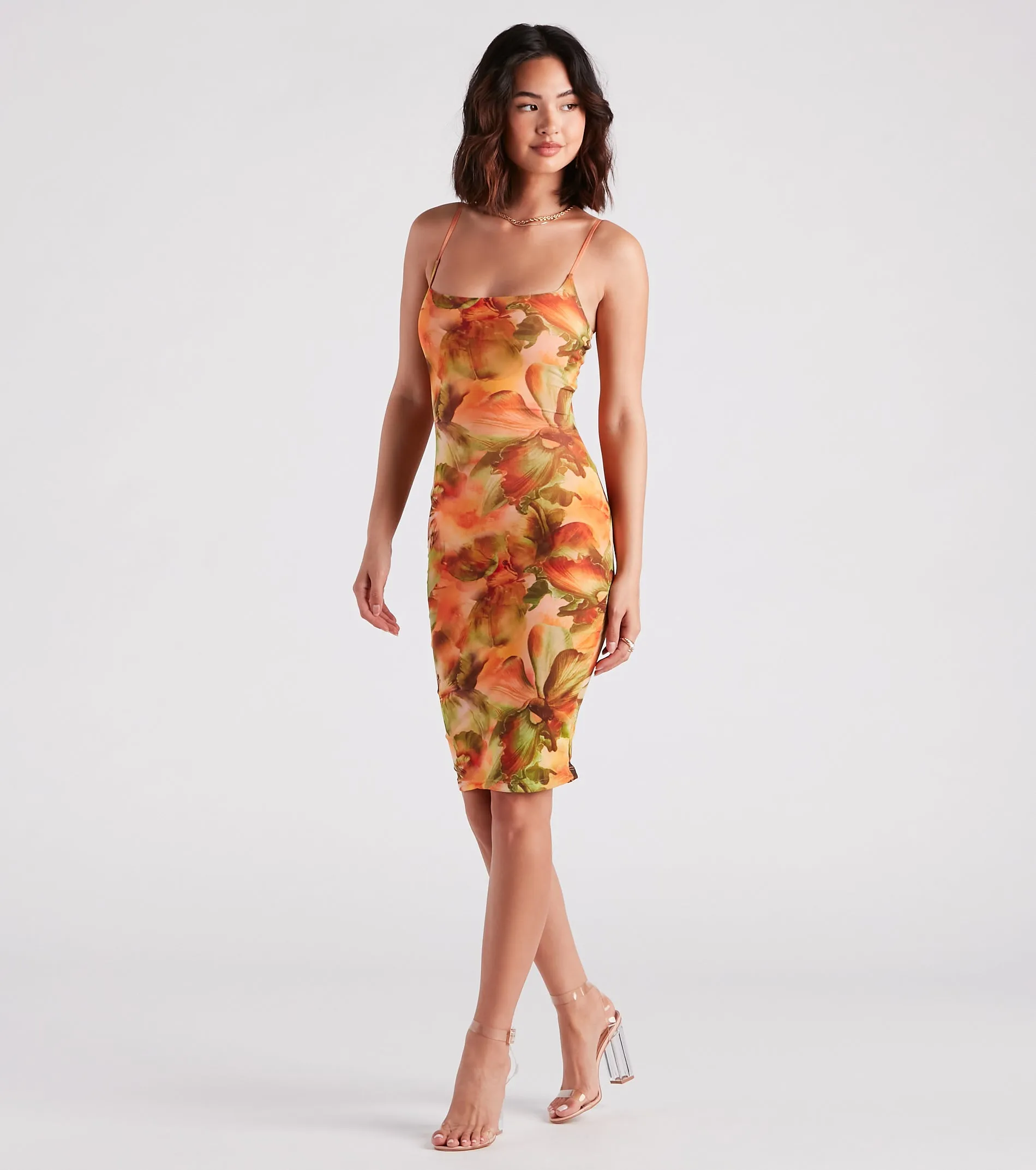 Vacay Queen Tropical Floral Midi Dress sold by Windsor product image thumbnail 3