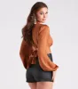 Sun Goes Down Satin Tie Back Crop Top sold by Windsor