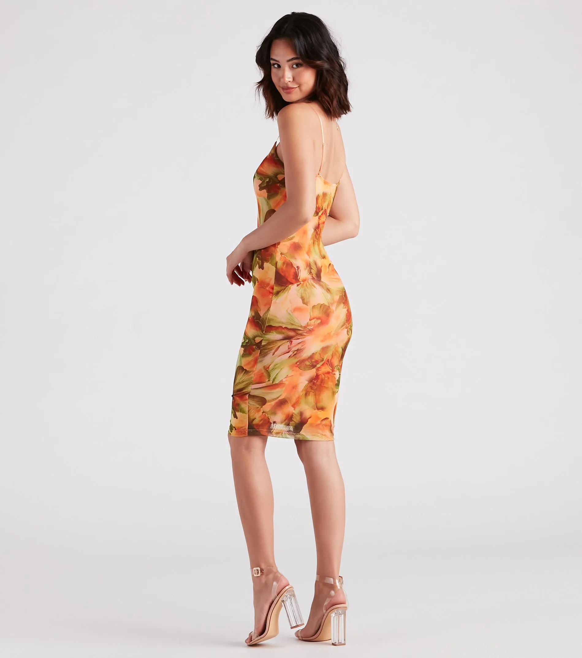 Vacay Queen Tropical Floral Midi Dress sold by Windsor product image thumbnail 2