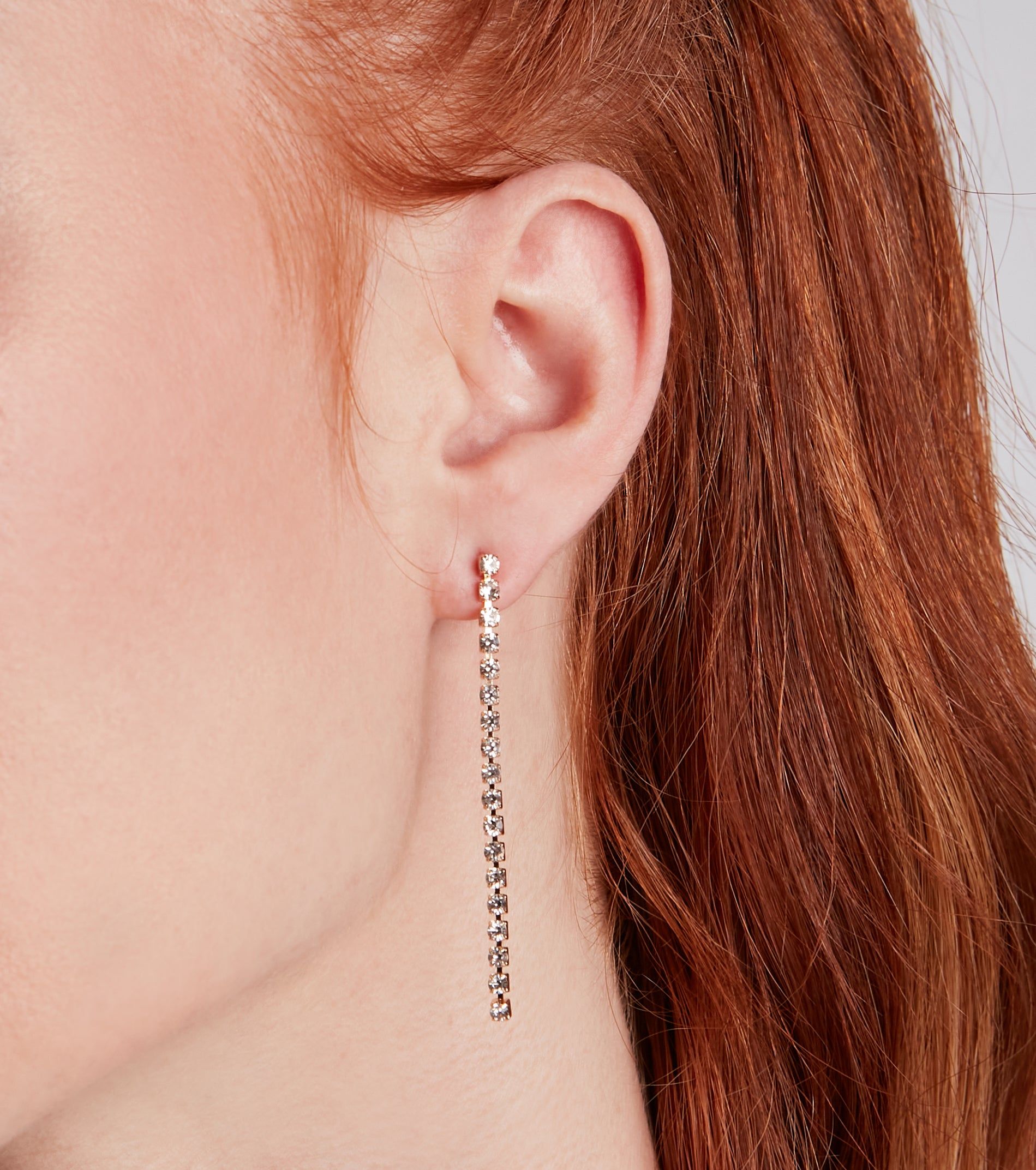 Chic Shine Rhinestone Stud And Duster Earrings Set sold by Windsor product image thumbnail 4