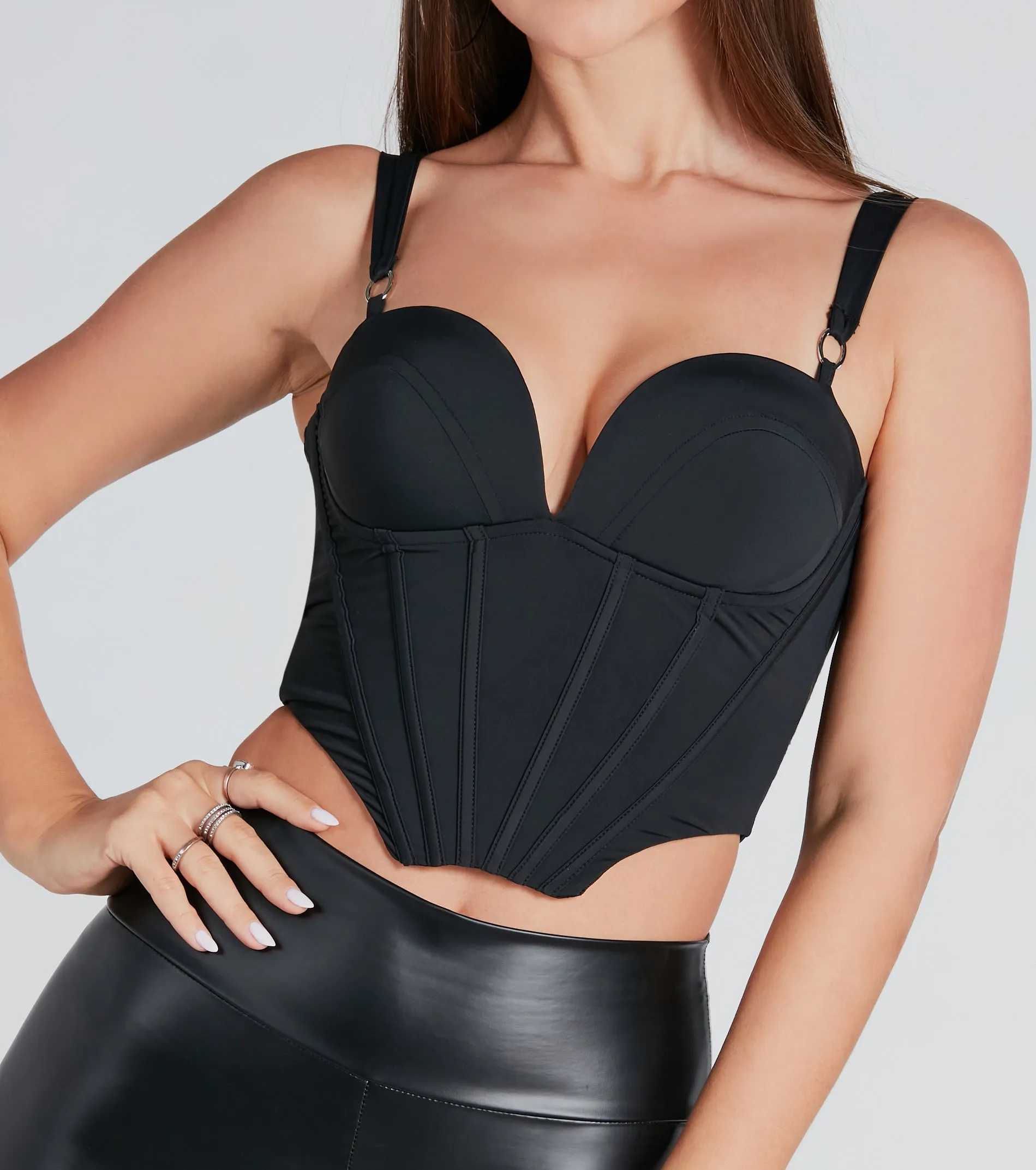 Sweet And Sultry Cropped Bustier Top sold by Windsor product image thumbnail 3