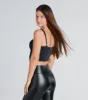 Sweet And Sultry Cropped Bustier Top sold by Windsor