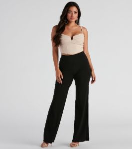 Pretty Pleats Satin Notch Bustier sold by Windsor