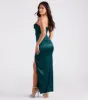Blaire Formal Satin Corset Slim Long Dress sold by Windsor